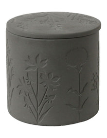 Wild Flowers Single Wicked Candle with Debossed Botanical