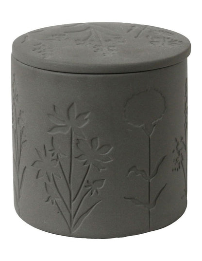 Wild Flowers Single Wicked Candle with Debossed Botanical