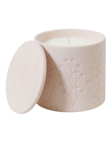 Wild Flower Wicked Candle with Debossed Botanical