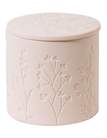 Wild Flower Wicked Candle with Debossed Botanical