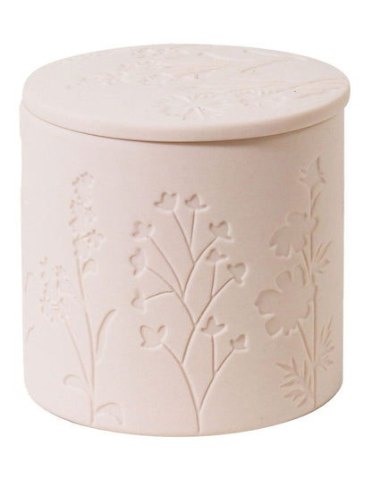 Wild Flower Wicked Candle with Debossed Botanical
