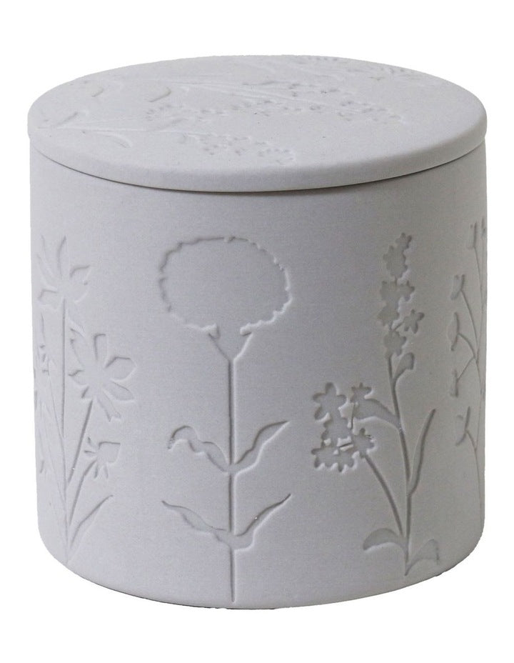 Wild Flowers Wicked Candle with Debossed Botanical