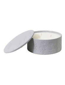 Wild Flowers Wicked Candle with Debossed Botanical