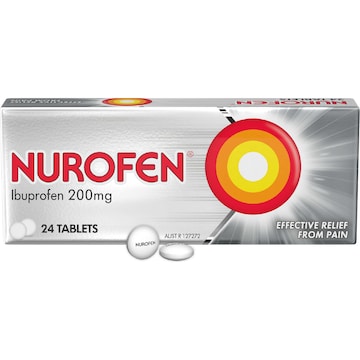 Nurofen Pain & Inflammation Relief Tablets 200Mg Ibuprofen 24 pack