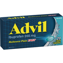 Advil Liquid Capsules Ibuprofen Pain & Fever Relief 20 Pack