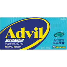 Advil Liquid Capsules Ibuprofen Pain & Fever Relief 20 pack