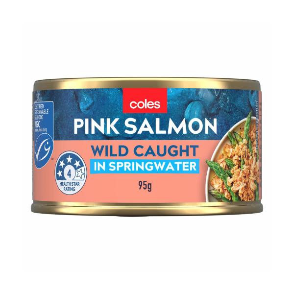 COLES SALMON SPRINGWATER:95 GRAM