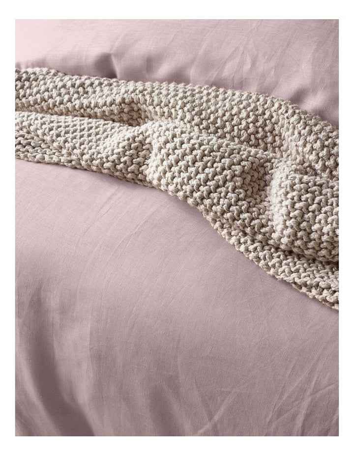 Sandy Cape Washed Belgian Linen Quilt Cover Set in Dusk