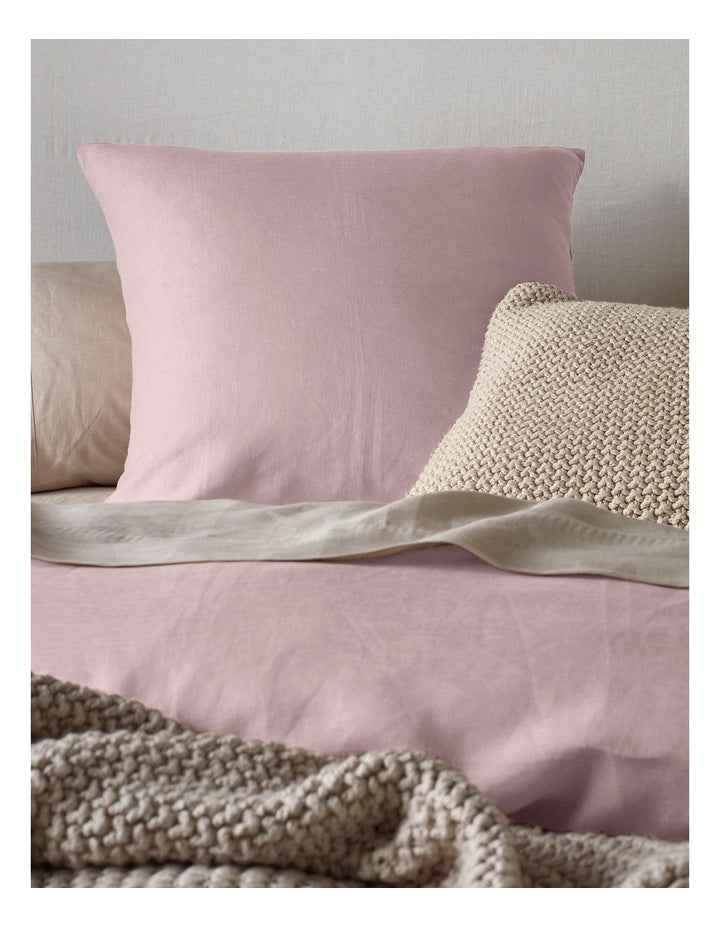 Sandy Cape Washed Belgian Linen Quilt Cover Set in Dusk