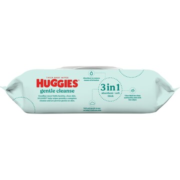 Huggies Thick Baby Wipes Fragrance Free 80 pack