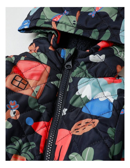 Kai Quilted Zip Puffer in Coverall