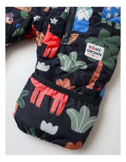 Kai Quilted Zip Puffer in Coverall
