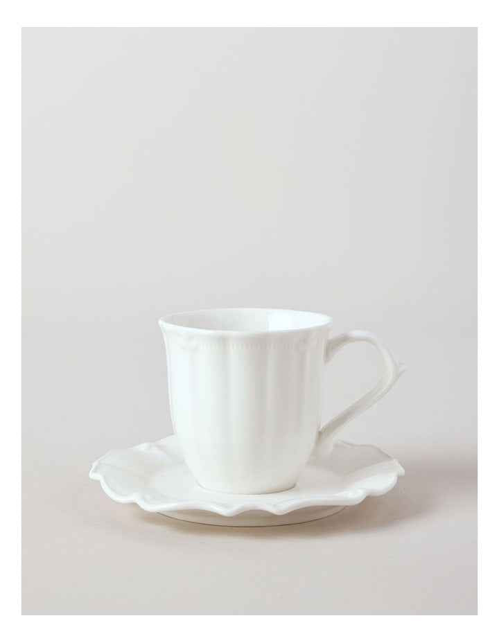 Bella Cup & Saucer Set in White