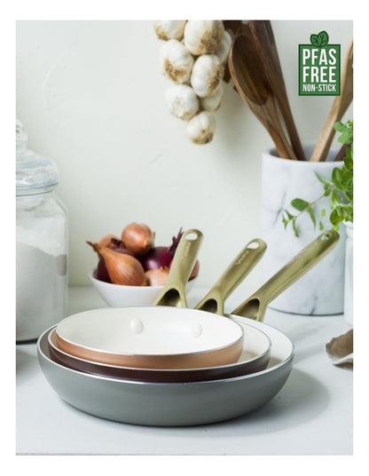 Shades 3pc Frypan Set Terra PFAS-free