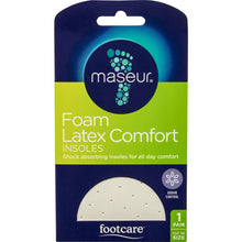 Maseur Footcare Foam Latex Insole 1 Pair
