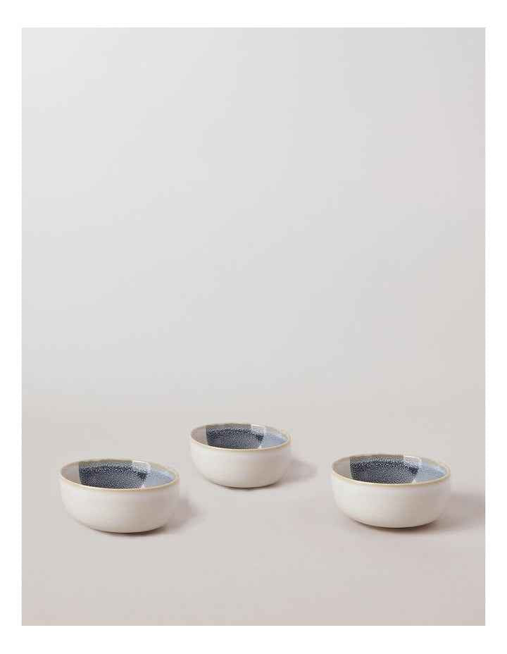 Laguna Tapas Bowl Set of 3 in Blue/White