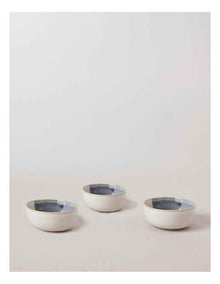 Laguna Tapas Bowl Set of 3 in Blue/White