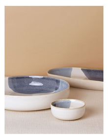 Laguna Tapas Bowl Set of 3 in Blue/White