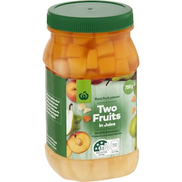 Woolworths Two Fruits In Juice 700g