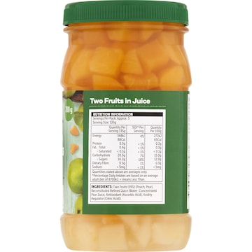 Woolworths Two Fruits In Juice 700g