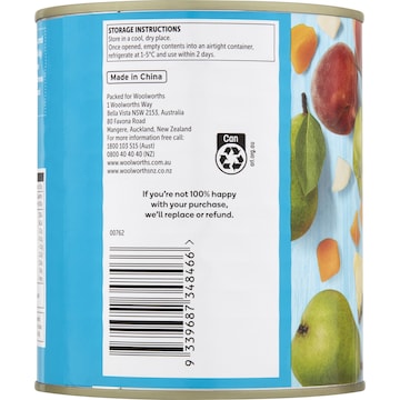 Woolworths Fruit Salad In Juice 825g