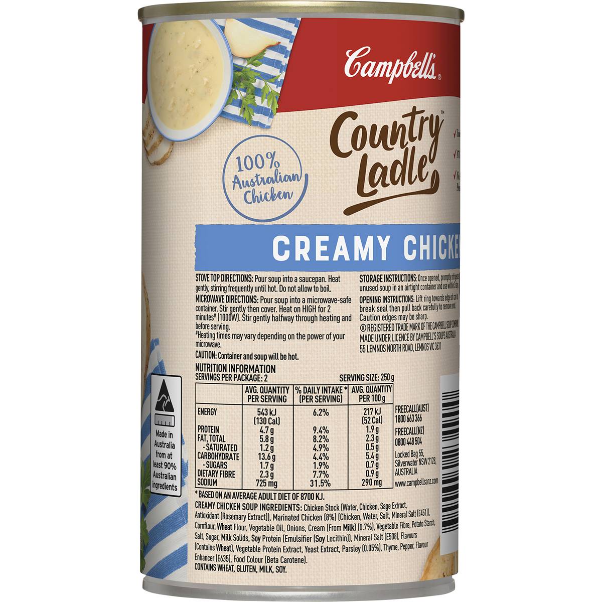 Campbell's Country Ladle Soup Creamy Chicken 500g