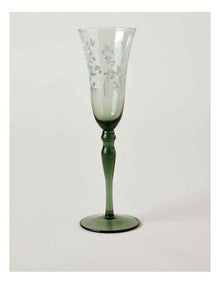 Aster Champagne Glass Set of 4 in Green