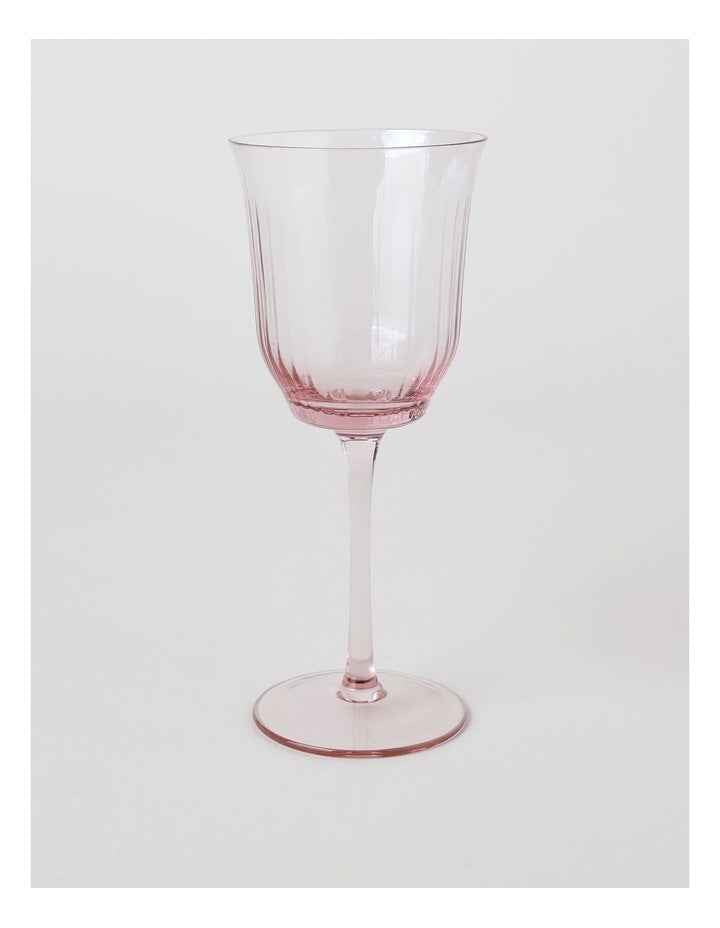 Isabel Wine Glass Set of 4 in Blush