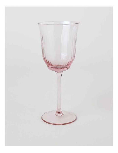 Isabel Wine Glass Set of 4 in Blush