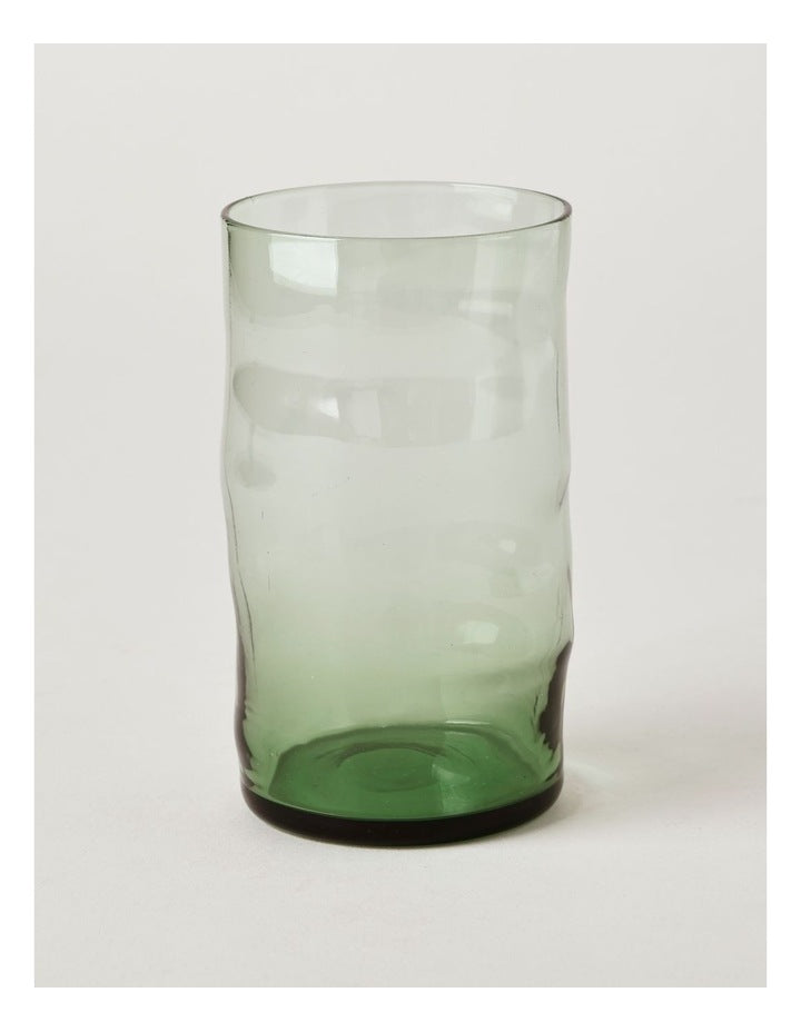 Desert Flower Highball Set of 4 in Green