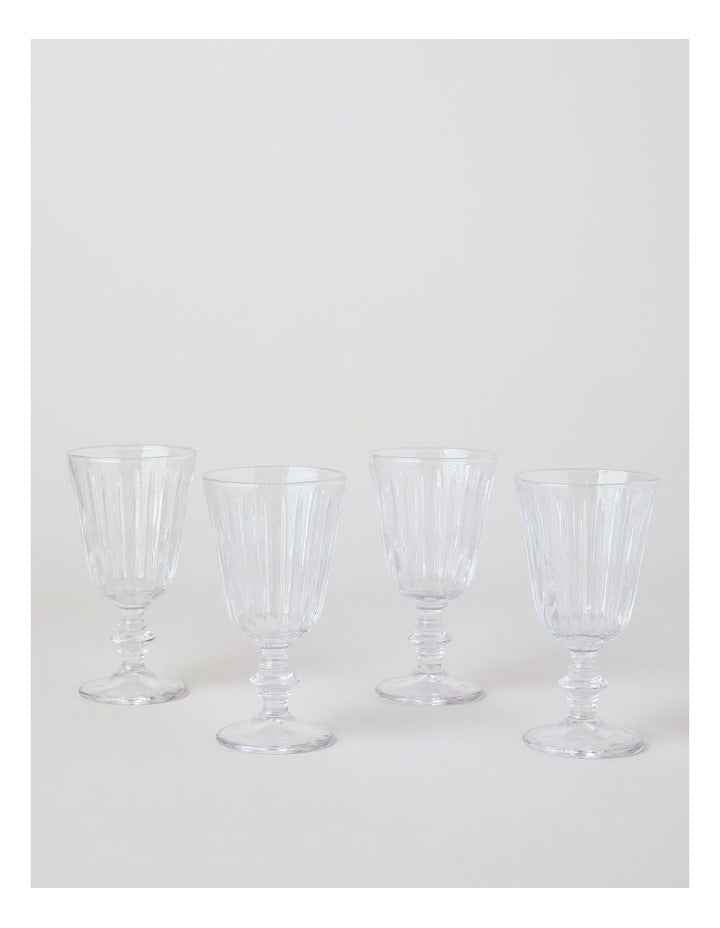 Jovan Wine Glass Set of 4 in Clear