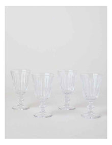 Jovan Wine Glass Set of 4 in Clear