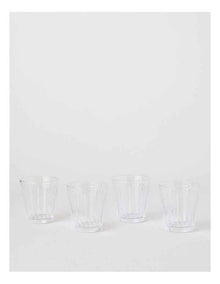 Jovan Tumbler Set of 4 in Clear