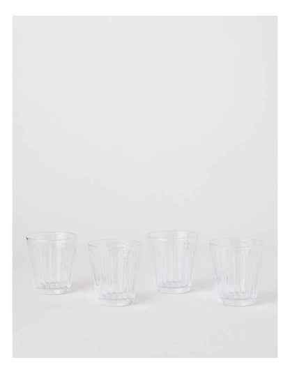 Jovan Tumbler Set of 4 in Clear