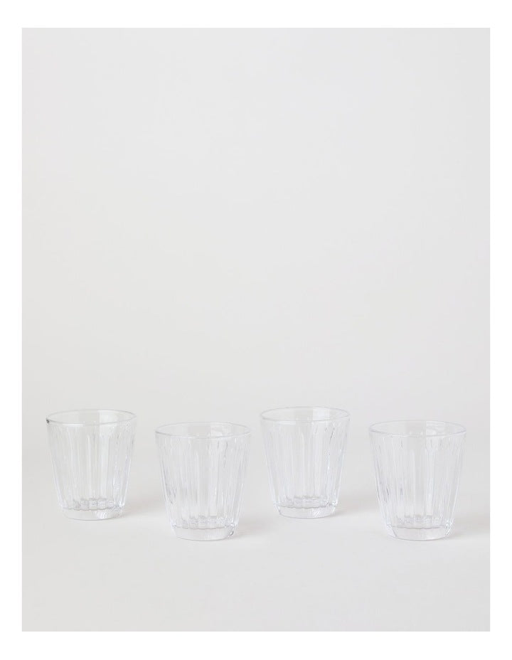Jovan Tumbler Set of 4 in Clear