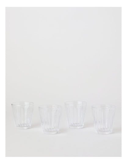 Jovan Tumbler Set of 4 in Clear