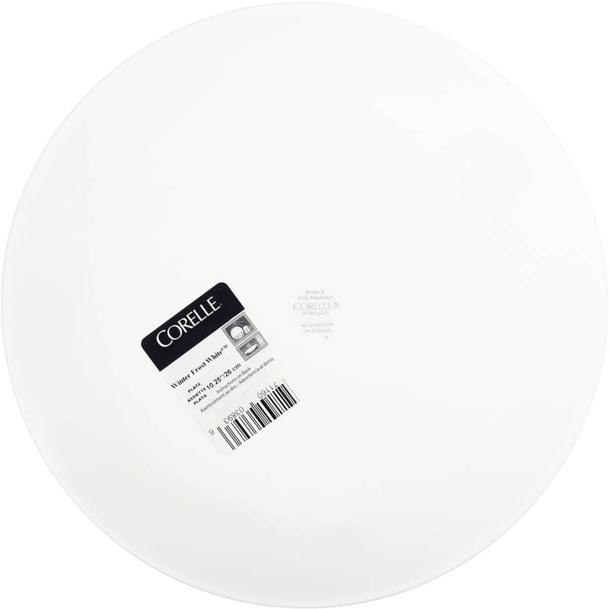 Corelle Winter Frost White Dinner Plate 26cm Each
