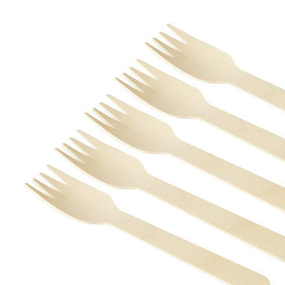 10 Piece Wooden Fork