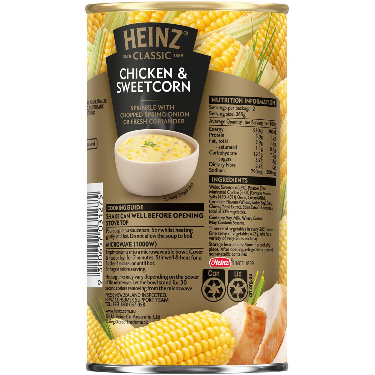 Heinz Classic Chicken & Sweetcorn Soup 535g