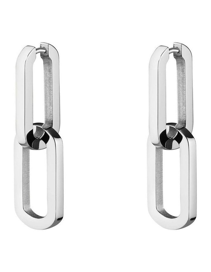 Dual Hoops in Silver-Tone