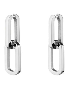 Dual Hoops in Silver-Tone