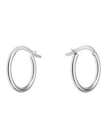 Large Hoops in Silver-Tone