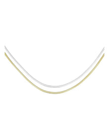 Snake Duotone Necklace in Two Tone