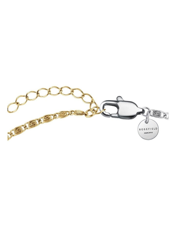 Swirl Duotone Bracelet in Gold