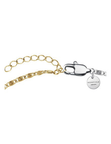 Swirl Duotone Bracelet in Gold