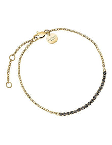 Graphite Gold-Tone Tennis Bracelet in Gold