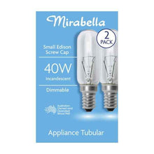 MIRABELLA GLOBE TUBULAR APPLIANCE SES 40W CLEAR