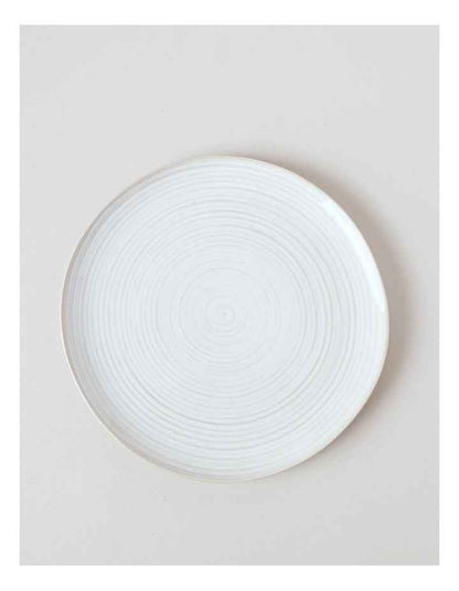 Desert Flower Dinner Plate in Cream
