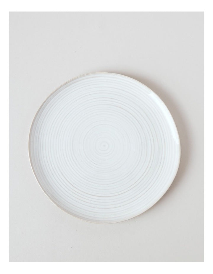 Desert Flower Dinner Plate in Cream