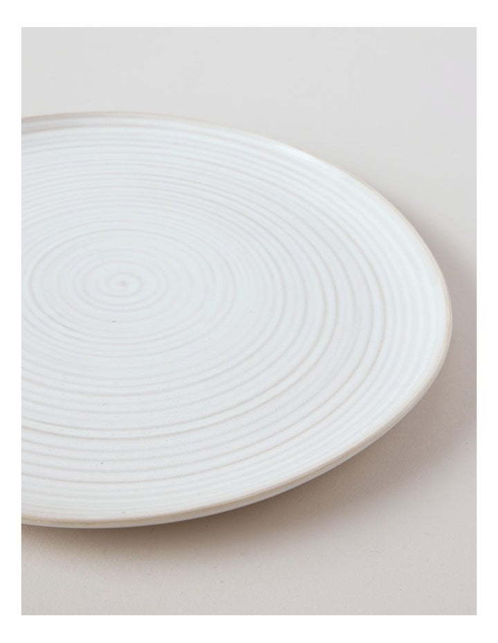 Desert Flower Dinner Plate in Cream